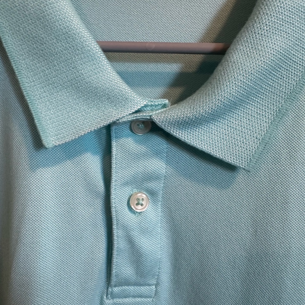 Mint Green Polo Shirt Mens 3XLG Short Sleeve Members Mark Pre Owned excellent